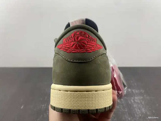 Reps TBK OG TRAVIS LOW 1 JORDAN SCOTT SP AIR X 'BLACK DM7866-002 OLIVE' 0510
